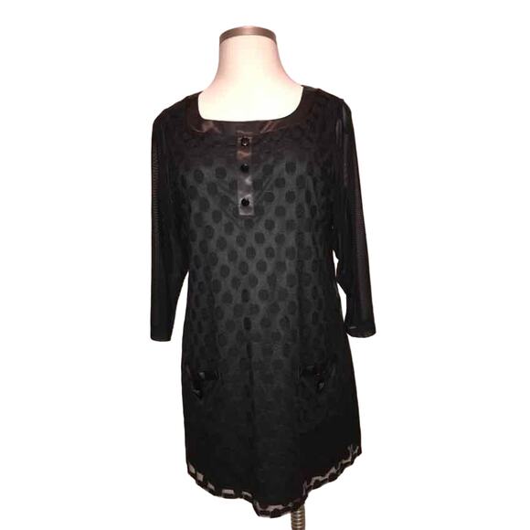 Enfocus Women Tops - Size‎ 18W Enfocus Women Black Casual Top